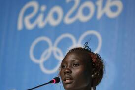 Refugee Olympic Team hopeful Anjelina Lohalith has been provisionally banned. (AP PHOTO)